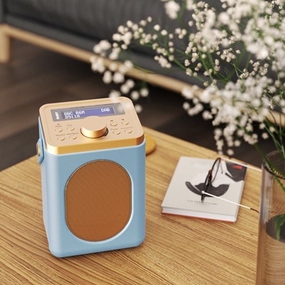 Majority  LSHDABCRM - Little Shelford Portable DAB Radio with Bluetooth - Duck Red