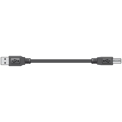 USB Lead 2.0 Plug A to Plug B 1.5m