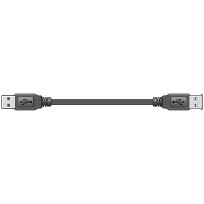 USB Lead 2.0 Plug A to Socket A 5.0m