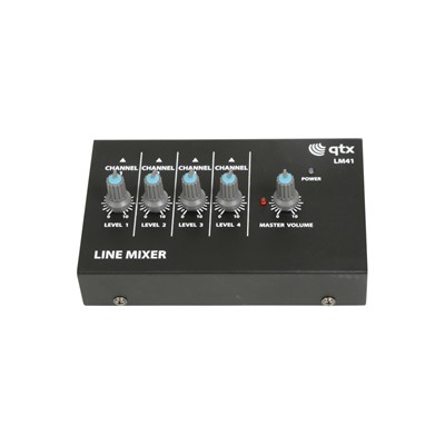 4 Mono Channel Line Level & Instrument Mixer