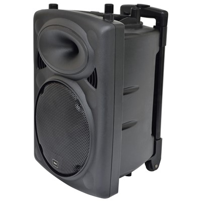 178840 QR10" Speaker Portable PA + 2 mics + Trolley