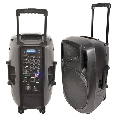 QTX MIXCAB-15 Portable PA w/ Mixer 178971