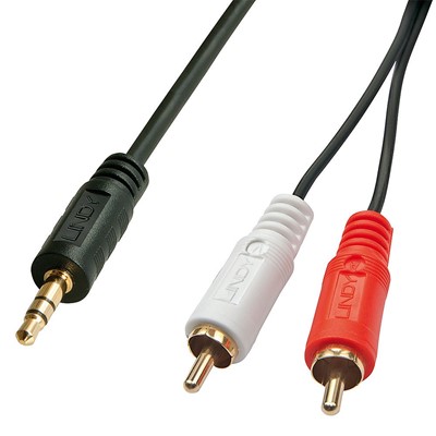 Lindy Premium Audio Cable 2x Phono 3.5 mm, 3m 35682