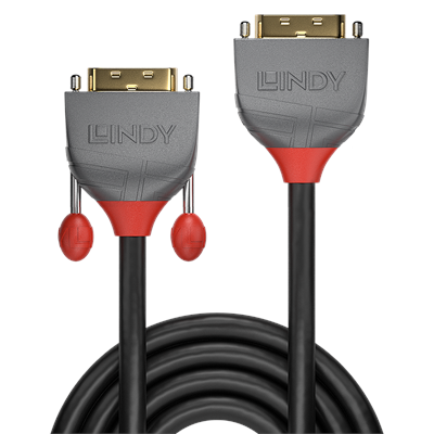 Lindy 36230 0.5m DVI-D Dual Link Extension Cable, Anthra Line