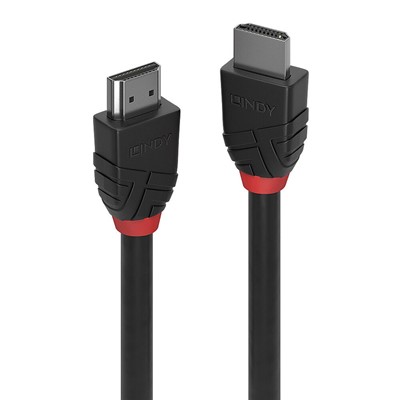 Lindy 0.5m 8K60Hz HDMI Cable, Black Line 36770