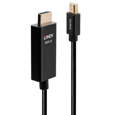 Lindy 3m Active Mini DisplayPort to HDMI Cable with HDR 40923