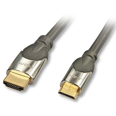 Lindy 41435 CROMO High Speed HDMI to Mini HDMI Cable with Ethernet, 0.5m