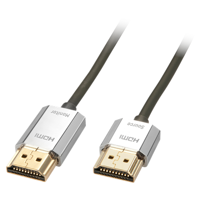 Lindy 41676 CROMO Slim HDMI High Speed A/A Cable, 4.5m