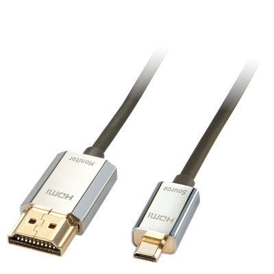 Lindy 41679 CROMO Slim HDMI High Speed A/D Cable, 4.5m