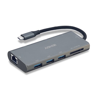 Lindy USB-C Laptop Mini Docking Station with 4k HDMI 43278