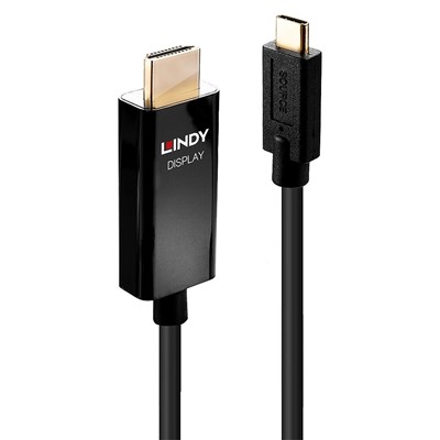 Lindy 2m USB Type C to HDMI 4K60 Adapter Cable with HDR 43292