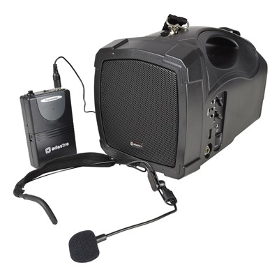 Handheld PA System with Neckband Mic and Bluetooth