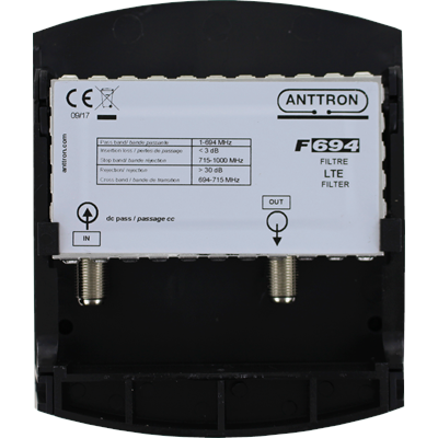 Anttron ANTF694 4G-5G rejector Pass band -694 MHz /