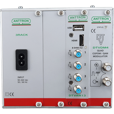 Anttron ANTRM94 Headend 4 inputs / 8 tuners / 4 DVBT/C modu