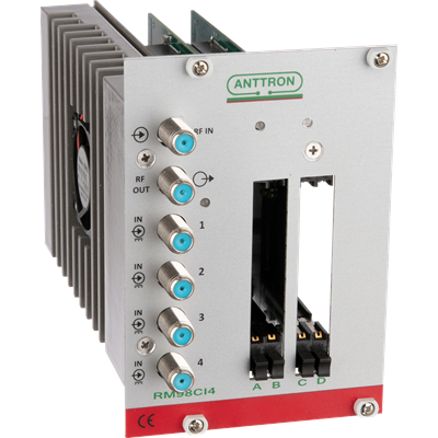 Anttron RM98CI4  4 inputs - 8 DVBS/S2/S2X/multistream/Biss - dual quad output DVBT/C - 4 CI slots 