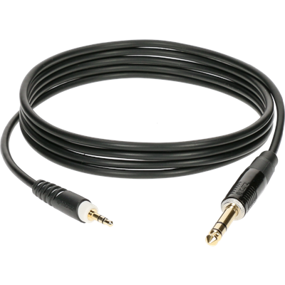Klotz ASMJ0150 lightweight stereo mini jack cable 3.5 mm - 6.35 mm