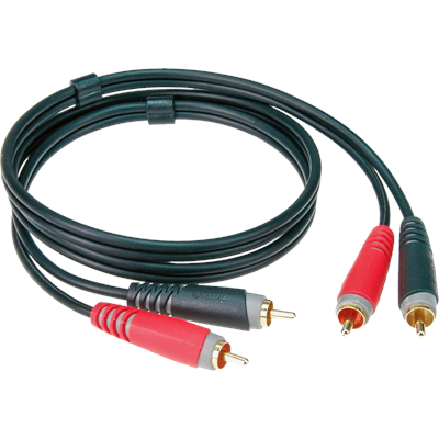 Klotz ATCC0600 pro stereo twin cable with straight rca plugs