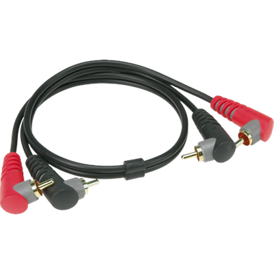 Klotz ATCCA0200 pro stereo twin cable with angled rca plugs