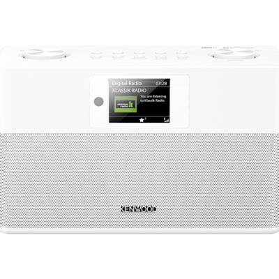 Kenwood CRST80DABW - White FM Bluetooth DAB+ Radio