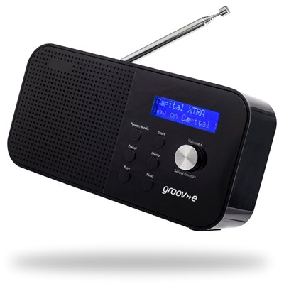 Groov-e Portable Radio GVDR04BK