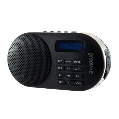 Groove GVDR05BK - TBD Milan Black rechargeable FM DAB