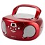 Groove GVPS733RD - Red Boombox CD Player with AM/FM Radio