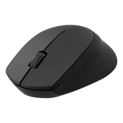 DELTACO Black wireless optical mouse 2,4GHz, 3 buttons with scroll, 1200 DPI, USB nano-receiver