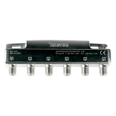 Televes TEL5157 F 5W Splitter with bidirectional DC pass