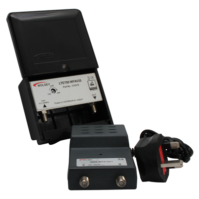 Triax LTE 700 WFAV 25 - 1 Input - Wideband Masthead Amplifier & Power Supply Kit