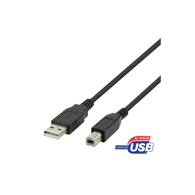 DELTACO USB218SR 2mt USB 2.0 cable Type A male - Type Mini B male