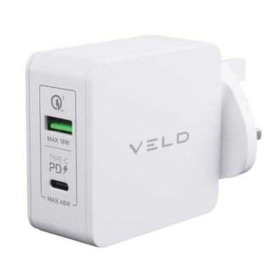 Veld VH48DW Super-Fast 48W Wall Charger 2 Port